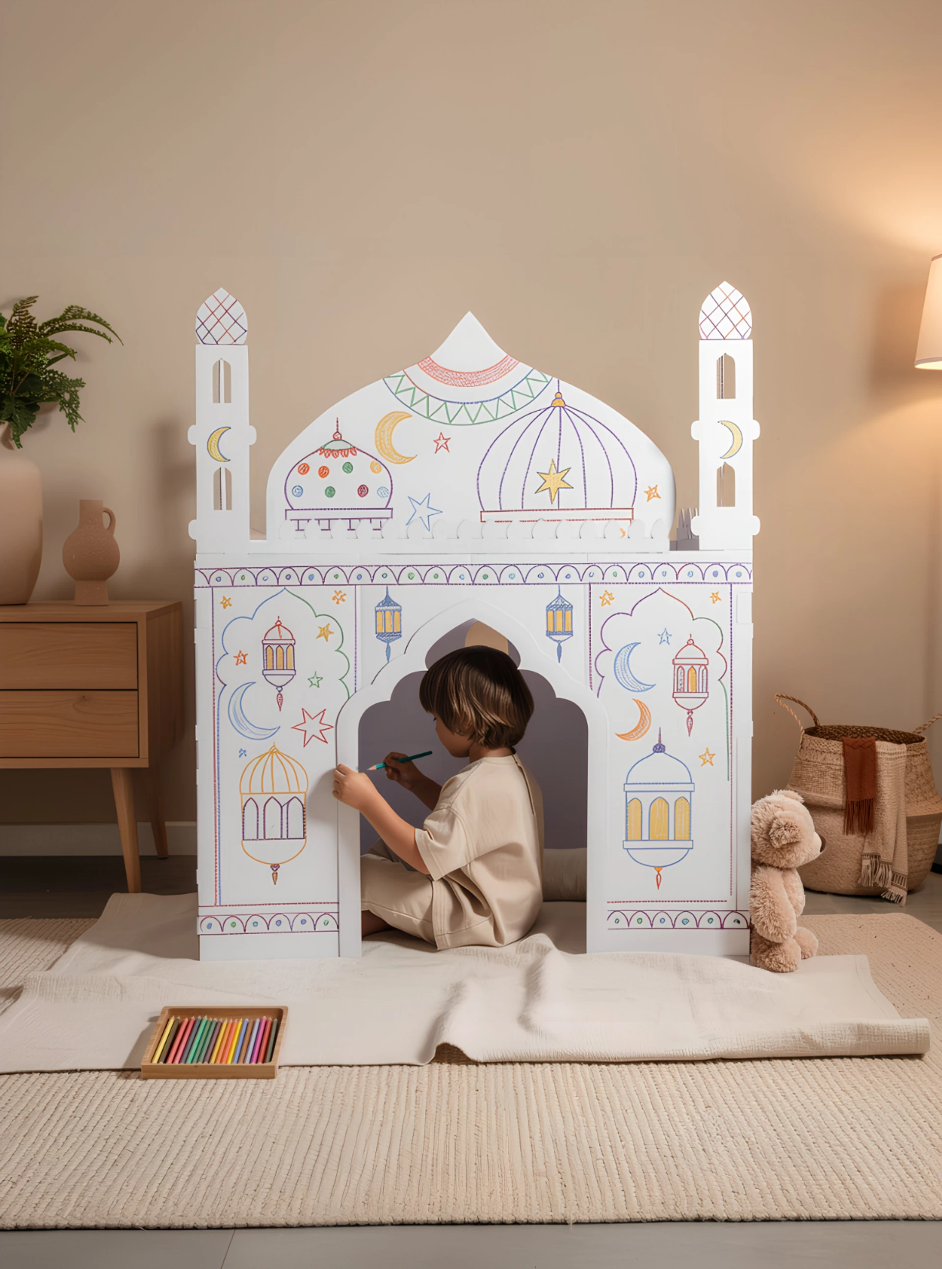 enfant dessinant sur mon petit palais